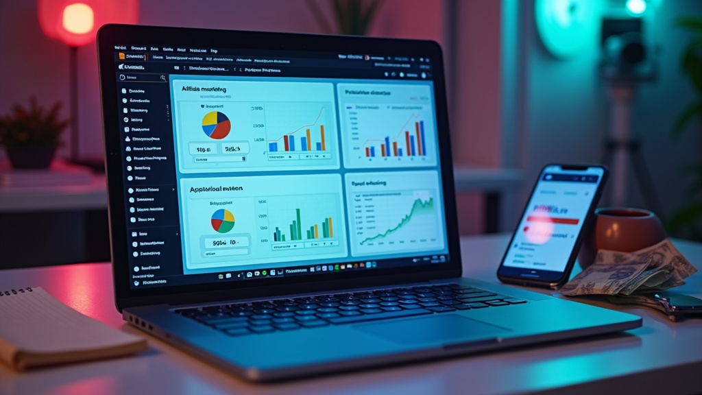 laptop with affiliate marketing dashboard in Nigeria